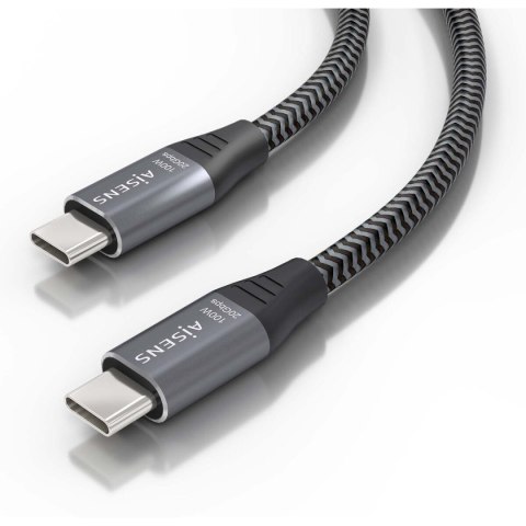 Kabel USB-C na USB-C Aisens A107-0875 3 m Szary