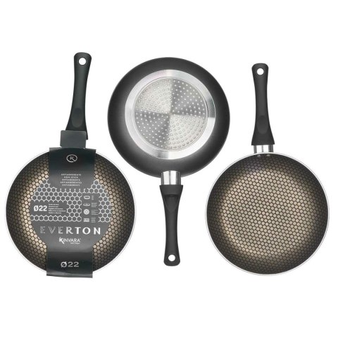 Patelnia nieprzywlekająca Kinvara Czarny Aluminium Bakelit Indukcja 22 cm