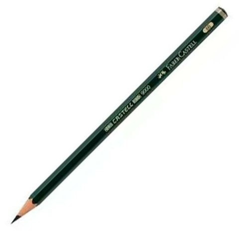Ołówek Faber-Castell 119006 Sześciokątny 6B Czarny Kolor Zielony Ekologiczne (12 Sztuk)