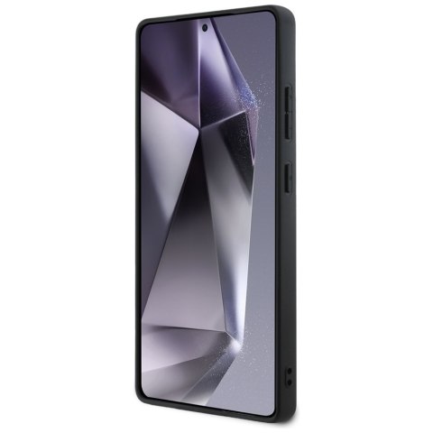 Etui Mercedes Leather Horizontal Debossed Curves MagSafe do Samsung Galaxy S25 Ultra czarny