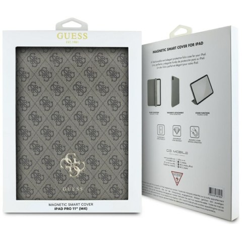 Guess GUFC11PM24PS4SGW iPad Pro 11" M4 2024 / M5 2025 brązowy/brown Magnetic 4G Big Logo