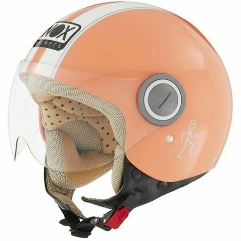 Kask Nox N210 Pomarańczowy/Biały - S