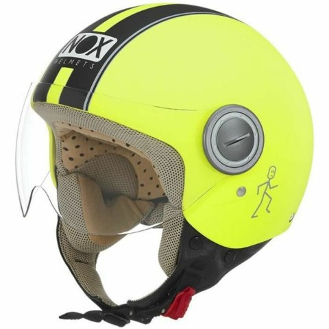 Kask Nox N210 Żółty/Czarny - XS
