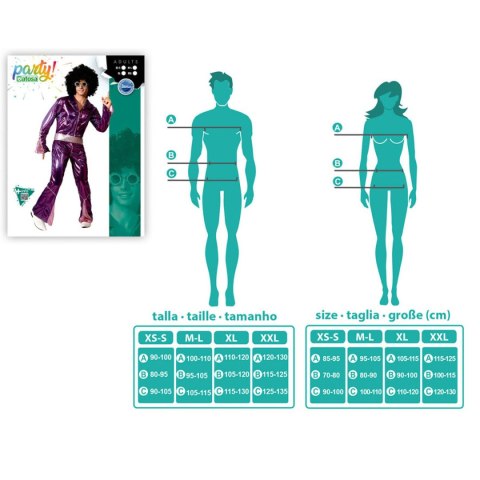 Kostium dla Dorosłych Fuksja Disco - XS/S