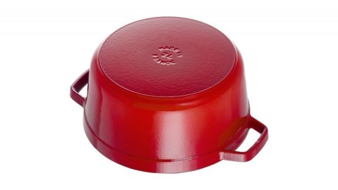 Garnek żeliwny okrągły STAUB Cocotte 22cm 2,6L czerwony40509-825-0