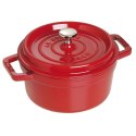 Garnek żeliwny okrągły STAUB Cocotte 22cm 2,6L czerwony40509-825-0