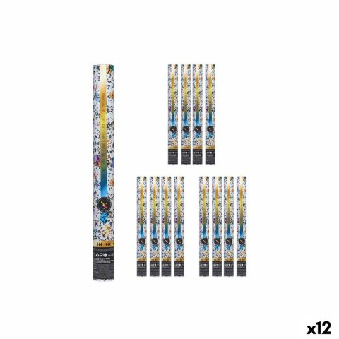Armata konfetti Wielokolorowy Papier Karton Plastikowy 5 x 49 x 5 cm (12 Sztuk)