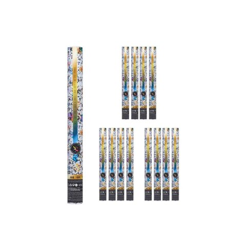 Armata konfetti Wielokolorowy Papier Karton Plastikowy 5 x 49 x 5 cm (12 Sztuk)