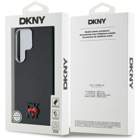 Etui DKNY Leather Heart of NY do Samsung Galaxy S25 Ultra czarny