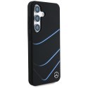 Etui Mercedes Silicone Contrasted Curves MagSafe do Samsung Galaxy S25 czarny