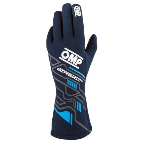 Rękawice kartingowe OMP MY2025 Niebieski Granatowy FIA 8856-2018 - S
