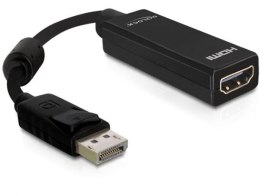 Adapter DELOCK 61849 (DisplayPort M - HDMI F; 0,20m; kolor czarny)