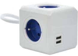 Przedłużacz allocacoc PowerCube Extended USB 2402BL/FREUPC (1,5m; kolor niebieski)