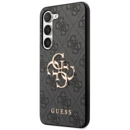 Guess GUHCS23S4GMGGR S23 S911szary/grey hardcase 4G Big Metal Logo