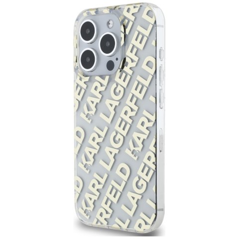 Karl Lagerfeld KLHCP15LHKFOEMD iPhone 15 Pro 6.1" złoty/gold hardcase IML Fullover Logo