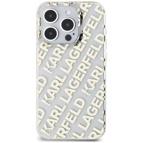 Karl Lagerfeld KLHCP15LHKFOEMD iPhone 15 Pro 6.1" złoty/gold hardcase IML Fullover Logo