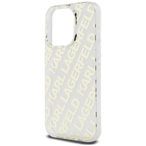 Karl Lagerfeld KLHCP15LHKFOEMD iPhone 15 Pro 6.1" złoty/gold hardcase IML Fullover Logo