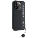 Karl Lagerfeld KLHCP15LPSAKDGCK iPhone 15 Pro 6.1" czarny/black hardcase Saffiano Rhinestones & Charm