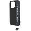 Karl Lagerfeld KLHCP15LPSAKDGCK iPhone 15 Pro 6.1" czarny/black hardcase Saffiano Rhinestones & Charm
