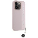 Karl Lagerfeld KLHCP15LPSAKDGCP iPhone 15 Pro 6.1" różowy/pink hardcase Saffiano Rhinestones & Charm
