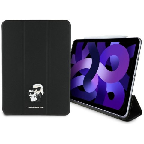 Karl Lagerfeld KLFC11RM24SAKCK iPad Air 11" 2024/2025 Book Cover czarny/black Saffiano Magnetic Karl &Choupette