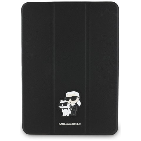Karl Lagerfeld KLFC11RM24SAKCK iPad Air 11" 2024/2025 Book Cover czarny/black Saffiano Magnetic Karl &Choupette