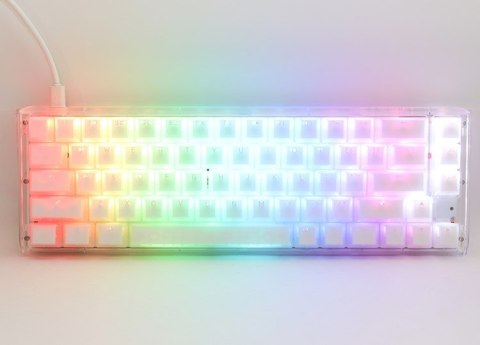 Klawiatura Ducky One 3 Aura White SF Gaming USB QWERTY Amerykański międzynarodowy Biały