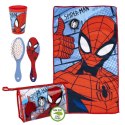 Dziecięcy Zestaw Podróżny WC dla dzieci Spider-Man 4 Części Czerwony 23 x 15 x 8 cm