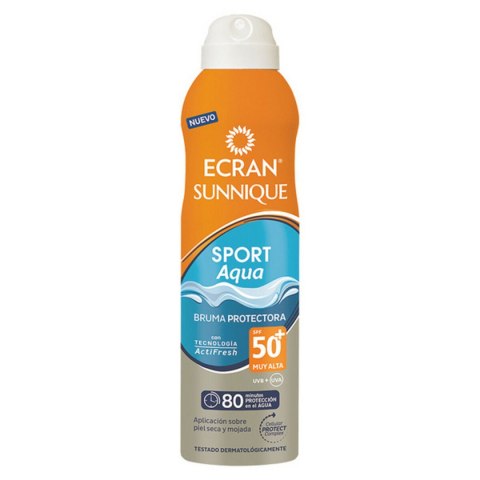Mgiełka Chroniąca przed Słońcem Ecran Ecran Sunnique Sport Aqua Spf 50+ 250 ml