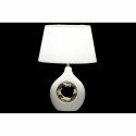 Lampa stołowa DKD Home Decor Biały Srebro Poliester Porcelana 220 V Złoty 50 W (2 pcs) (31 x 21 x 45 cm)