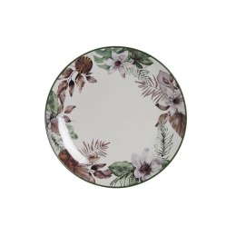 Plochá doska DKD Home Decor Kvety Porcelana (27 x 27 x 2 cm)