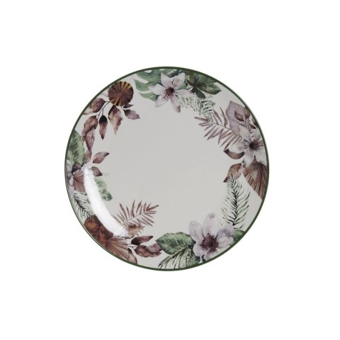 Plochá doska DKD Home Decor Kvety Porcelana (27 x 27 x 2 cm)