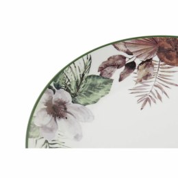 Plochá doska DKD Home Decor Kvety Porcelana (27 x 27 x 2 cm)