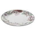 Plochá doska DKD Home Decor Kvety Porcelana (27 x 27 x 2 cm)