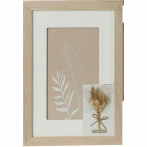 Ramka na Zdjęcia DKD Home Decor Szkło Naturalny Shabby Chic (15 x 1 x 20 cm) (22 x 1 x 27 cm)