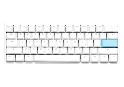 Klawiatura Gaming USB QWERTZ niemiecka Ducky DKON2061ST Biały