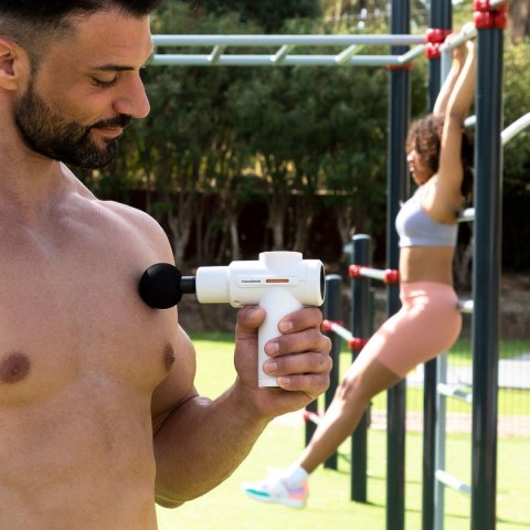 Pistolet do Masażu Mięśni z funkcją Ciepło-Zimno Hokgun InnovaGoods Biały/Czarny (Odnowione B)