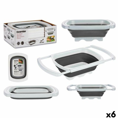 Sitko Kinvara Biały Szary polipropylen TPR 60 x 26 x 12 cm 39,5 x 4,5 x 26 cm (6 Sztuk)