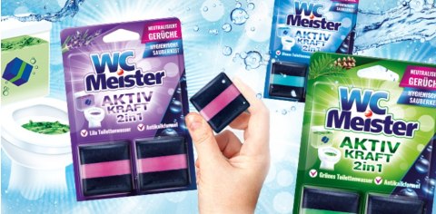 WC Meister Aktiv Kraft 2 in 1 Lila 2x 50 g