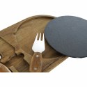 Deska do krojenia DKD Home Decor Stal nierdzewna Deska Drewno akacjowe (32 x 20 x 1.5 cm) (4 x 15 x 1,5 cm) (3 pcs)