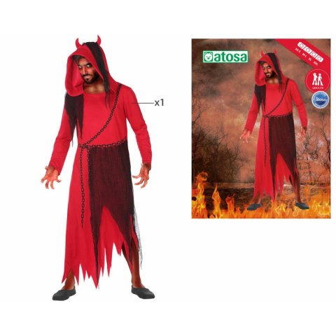 Kostium dla Dorosłych Czerwony Demon XL (1 Części)