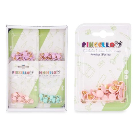 Pinezki Pincello Wielokolorowy Metal (12 Sztuk)