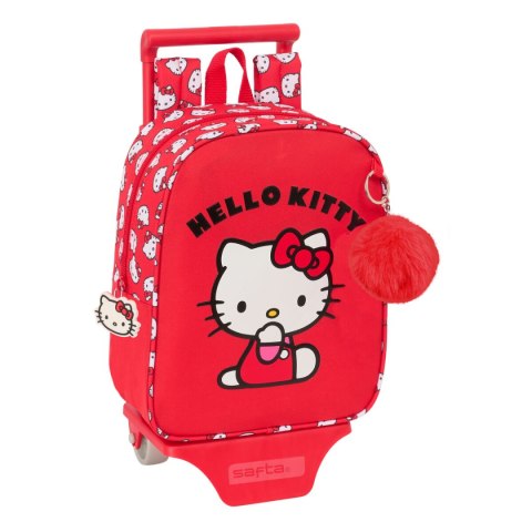 Plecak szkolny Hello Kitty Iconic Biały Czerwony 22 x 27 x 10 cm