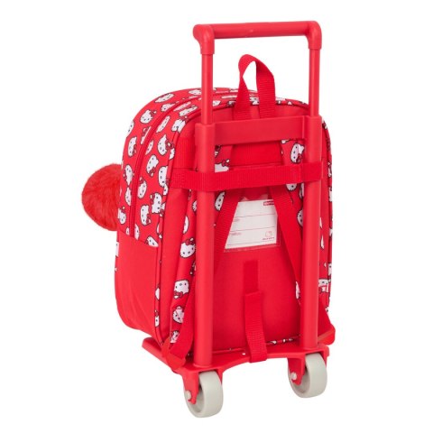 Plecak szkolny Hello Kitty Iconic Biały Czerwony 22 x 27 x 10 cm