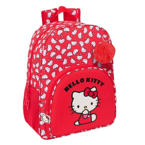 Plecak szkolny Hello Kitty Iconic Biały Czerwony 33 x 42 x 14 cm