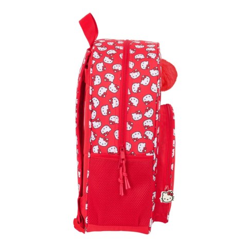 Plecak szkolny Hello Kitty Iconic Biały Czerwony 33 x 42 x 14 cm