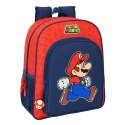 Plecak szkolny Super Mario Trick Czerwony Ciemnoniebieski 32 x 38 x 12 cm