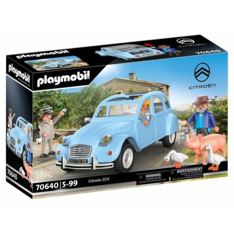 Zestaw Samochodów Playmobil Niebieski Samochód 57 Części