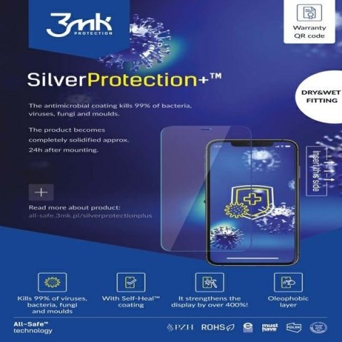 3MK All-In-One SilverProtection+ Phone mokry montaż Sprzedaż po 5szt, cena dotyczy 1szt
