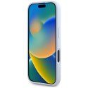 Etui Guess Grained Big 4G Logo Small Classic Logo do iPhone 16 niebieski